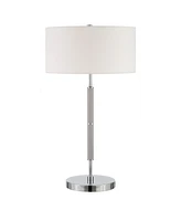 Hudson & Canal Simone 25" Tall 2-Light Table Lamp with Fabric Shade