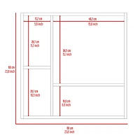 Crawford 4-Shelf Medicine Cabinet Light