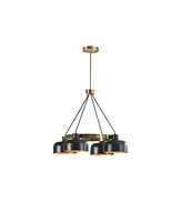 Abbott 4-Light Metal Shade Chandelier