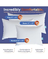 Continental Bedding Siberian Luxury Down Pillows King Size Pack of 1 - 800 Fp Medium