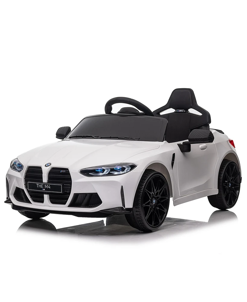 Simplie Fun 12V Bmw M4 Kids Ride-On Car with Remote Control