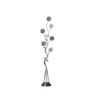 Streamdale Furniture 58.5" In 6 Aluminum Led Zeus Metal Floor Lamp