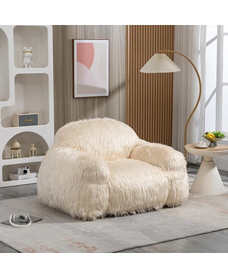 Simplie Fun Bean Bag Chair - Comfortable Modern Accent Chair