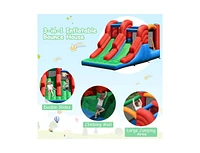 Slickblue 3-in-1 Dual Slides Jumping Castle Bouncer without Blower