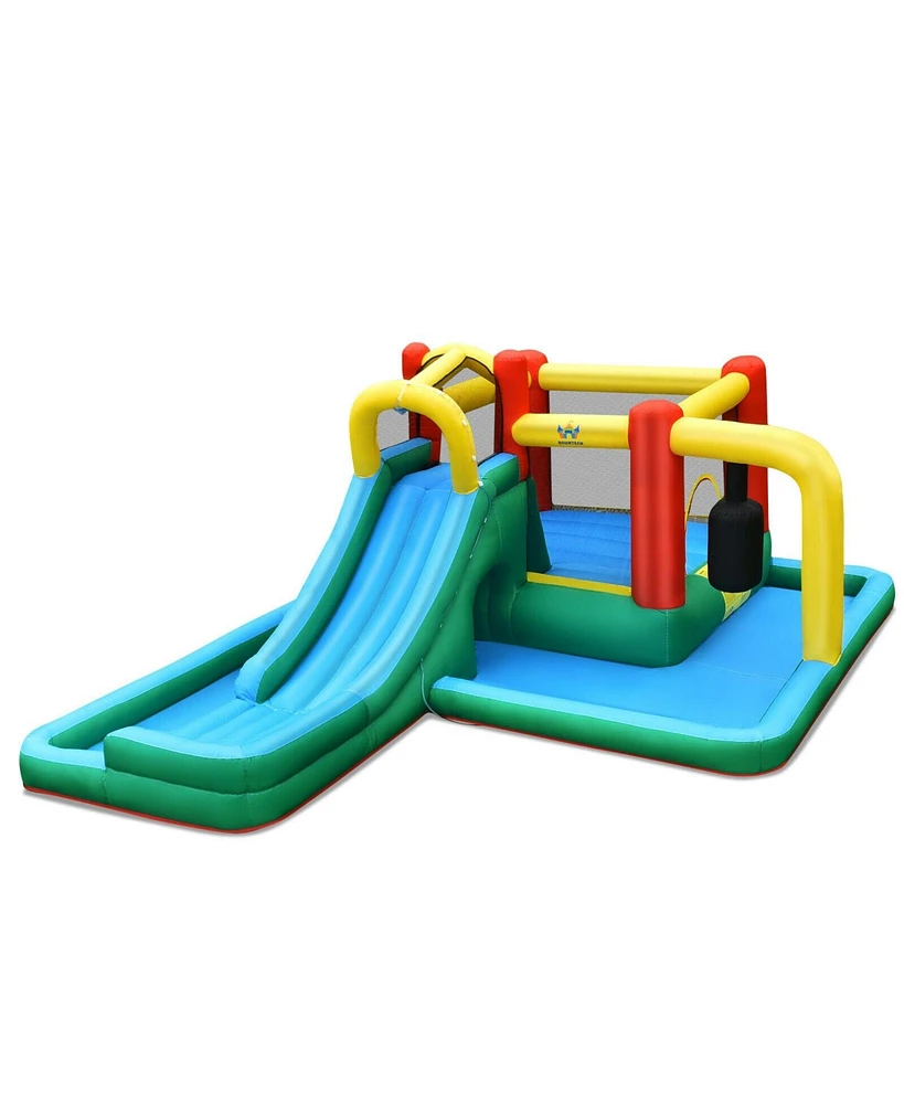 Slickblue Slide Water Park Climbing Bouncer Pendulum Chunnel Game without Air-blower