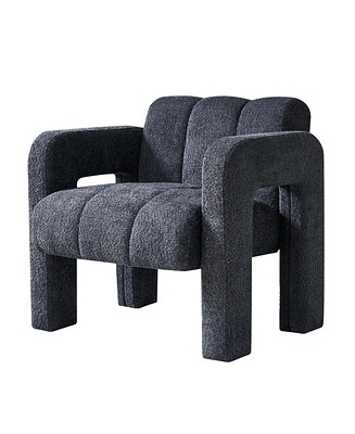 Simplie Fun 31.10" Wide Boucle Upholstered Accent Chair