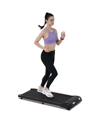 Simplie Fun Home Office Walking Treadmill- 2.5HP Speaker 0.5-4Mph