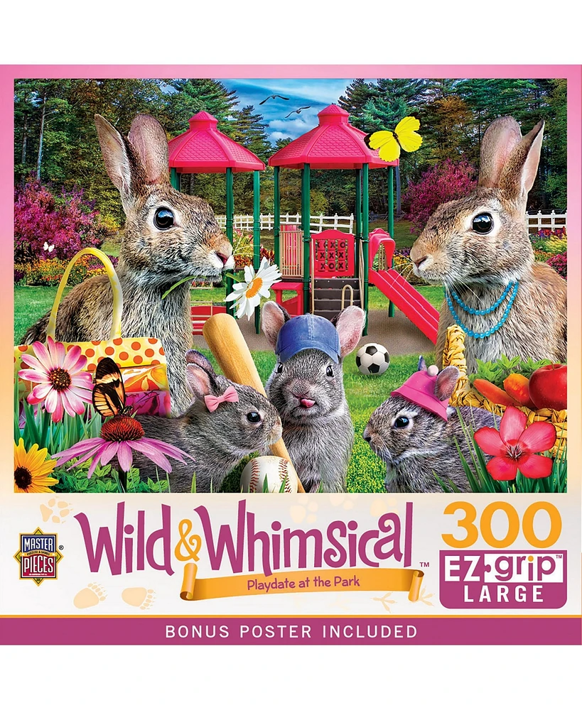 MasterPieces Puzzles MasterPieces Playdate at the Park 300 Piece Ez Grip Puzzle for Adults