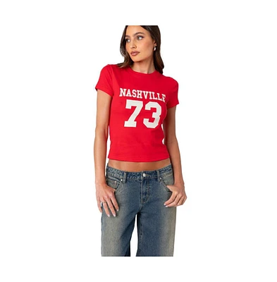 Edikted Women's Nashville T Shirt