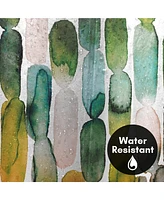 71x74 Abstract Shower Curtain - Watercolor Strokes by Lisa Nohren
