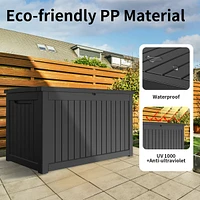 Waterproof 230 Gallon Outdoor Storage Box - Black