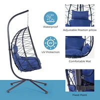 Egg Chair with Stand for Indoor and Outdoor Use