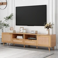 Streamdale Furniture Modern Farmhouse Tv Stand for 85" TVs