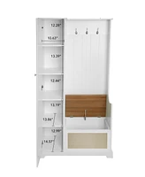 Simplie Fun 1 Door Closet, Suitable for Living Room, Entryway, Bedroom