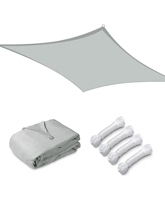 12x8 Ft 97% Uv Block Rectangle Hdpe Sun Shade Sail Heavy Duty Canopy Backyard
