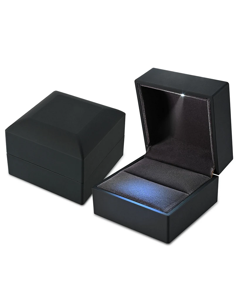 Yescom Led Ring Box Jewelry Wedding Engagement Proposal Lighted Earring Case Pack