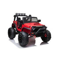 Streamdale Furniture Jeep Double Drive Children Ride- On Car With 40Wx2 12V7Ahx1 Battery, Parent Remote Control