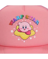 Kirby Men's Warp Star Pink Foam Trucker Hat