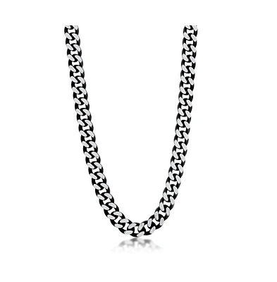 Metallo Stainless Steel Cuban Chain Necklace