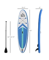 Soozier Inflatable Stand Up Paddle Board Ultra-Light Yoga Sup with Non