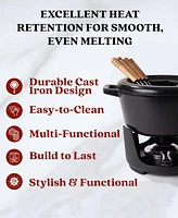Alva Nori 2 Qt Enameled Cast Iron Fondue Set
