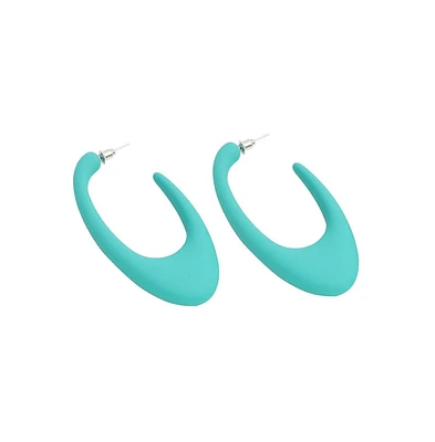 Sohi Women's Pastel Hoop Earrings