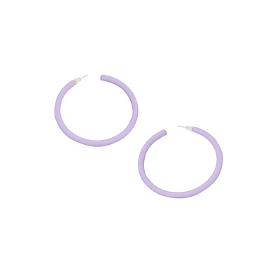 Sohi Women's Pastel Hoop Earrings