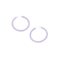 Sohi Women's Pastel Hoop Earrings