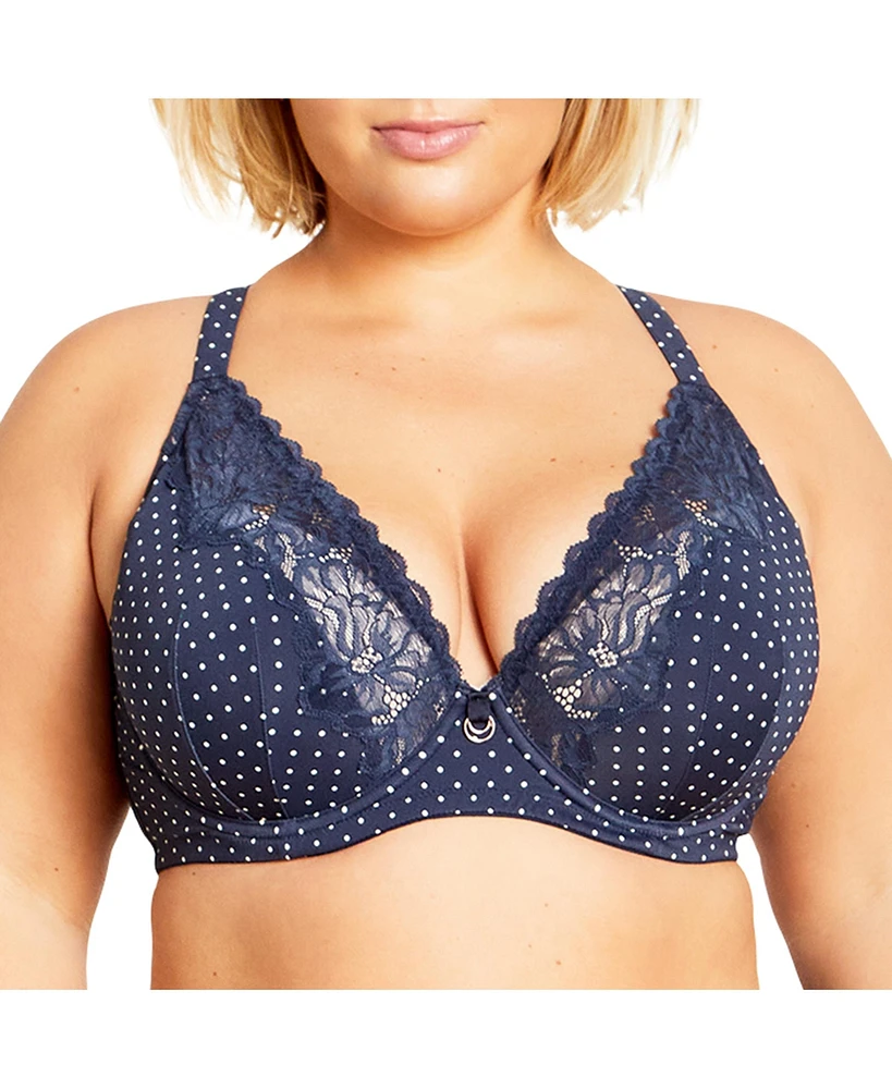 City Chic Plus Florence Contour Spot Bra