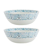 Fitz and Floyd Sicily Serve Bowls Plus Salt Pepper Set