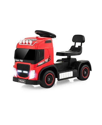 Slickblue 6V Kids Electric Ride-on Truck with Height Adjustable Seat