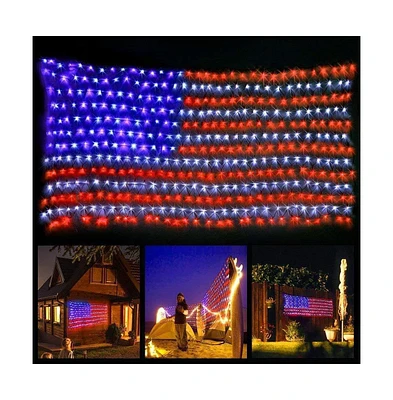 Twinkle Star American Labor Day Lights: Outdoor Decoration