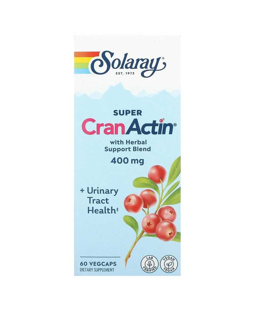 Solaray Super CranActin with Herbal Support Blend 400 mg