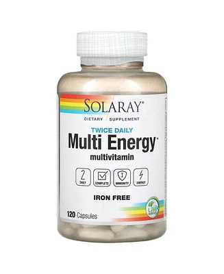 Solaray Twice Daily Multi Energy Multivitamin Iron Free