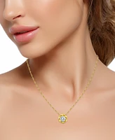 Giani Bernini 2-Pc. Set Cubic Zirconia Love Knot Pendant Necklace & Matching Stud Earrings in 18k Gold-Plated Sterling Silver, Created for Macy's