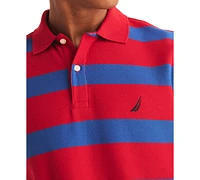 Nautica Men's Classic Short Sleeve Striped Deck Polo Shirt