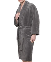 Unisex Luxury Hotel Spa Warm Shawl Collar Soft Plush Fleece Bath Robe