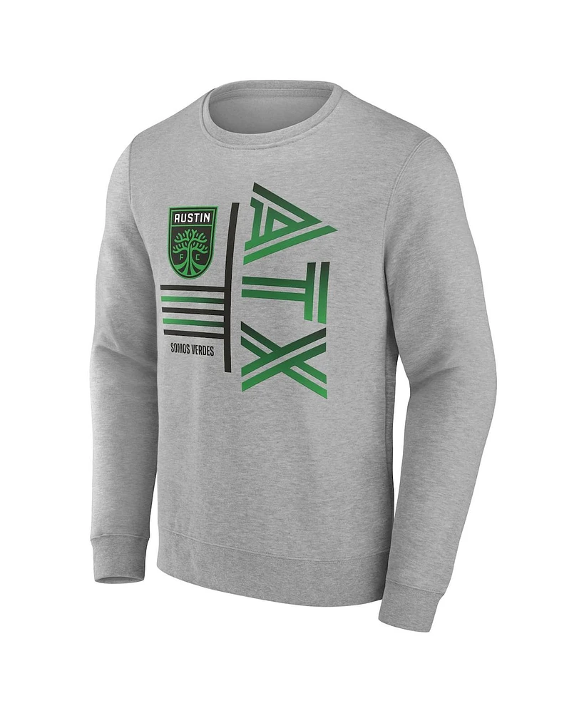 Fanatics Men's Steel Austin Fc Fleece Pullover Sweatshirt
