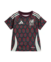 Adidas Infant Burgundy Mexico National Team 2024 Home Mini Kit