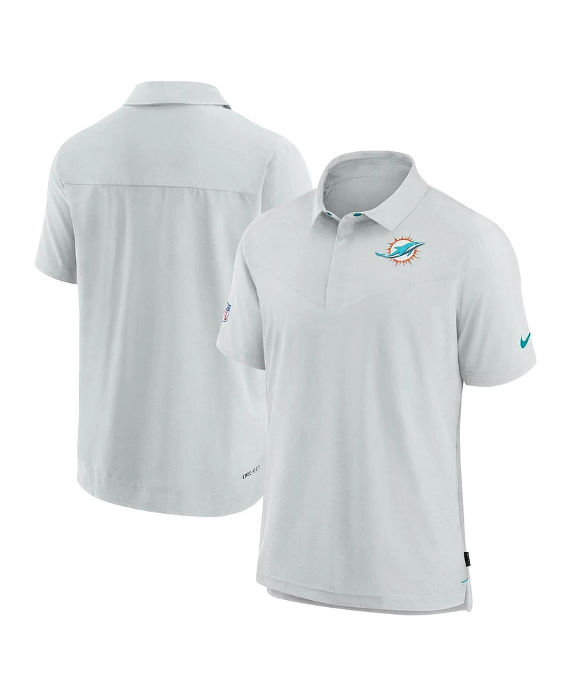 Nike Men's Miami Dolphins Sideline Lockup Performance Polo