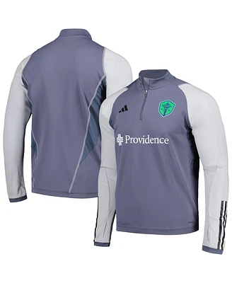 Adidas Men's Seattle Sounders Fc 2024 On-Field Aeroready Quarter-Zip Training Sweatshirt