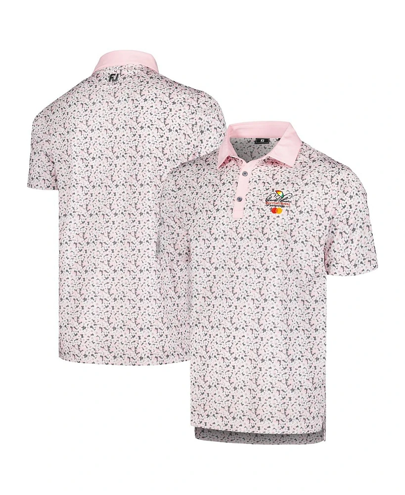 FootJoy Men's Arnold Palmer Invitational Primrose Print Lisle Polo