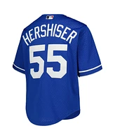 Mitchell & Ness Big Boys and Girls Orel Hershiser Royal Los Angeles Dodgers Cooperstown Collection Mesh Batting Practice Jersey