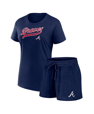 Fanatics Women's Atlanta Braves Start to Finish Combo Pack T-Shirt Shorts