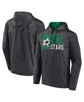 Fanatics Men's Charcoal Dallas Stars Never Quit Pullover Hoodie