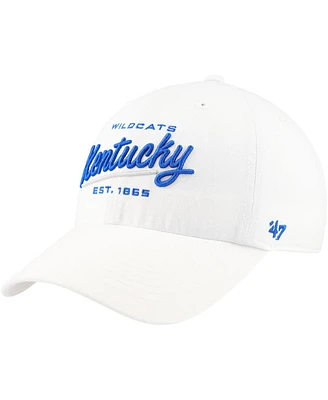 '47 Brand Women's White Kentucky Wildcats Sidney Clean Up Adjustable Hat