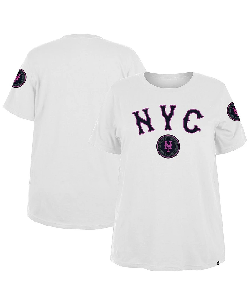 New Era Women's York Mets 2024 City Connect Plus T-Shirt