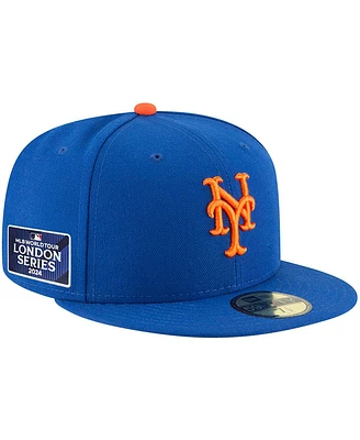 New Era Men's Royal York Mets 2024 Mlb World Tour London Series 59FIFTY Fitted Hat