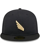 New Era Men's Black Lafc Throwback Mesh 59FIFTY Fitted Hat