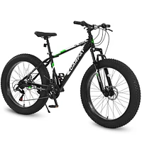 Streamdale Furniture 26" Fat Tire Mountain Bike with Full Shimano 21 Speed